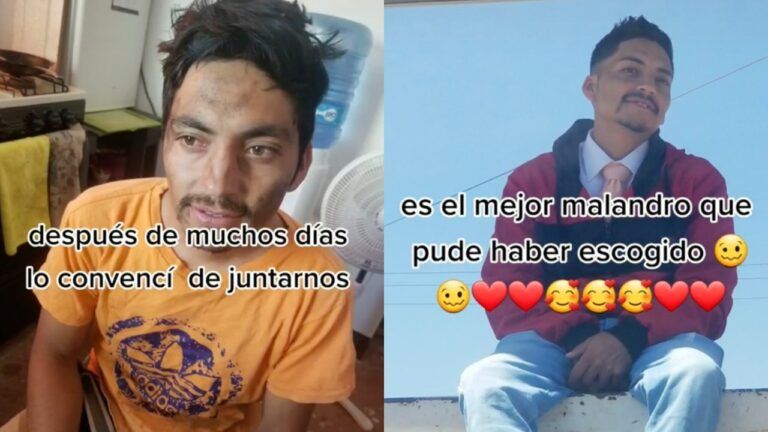 Mujer se enamora de un indigente y lo saca de las calles