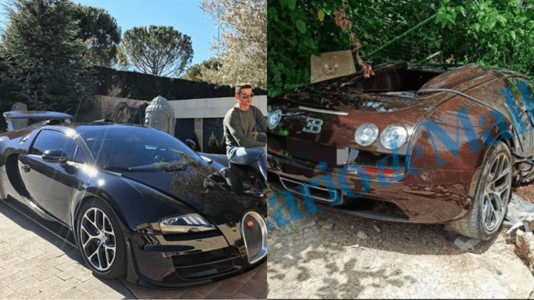 Empleado de Cristiano Ronaldo choca Bugatti de más de 36 millones de pesos