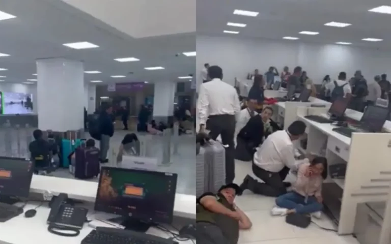 Este martes se registró una balacera en la zona de ingreso a la Terminal 1 del Aeropuerto Internacional de la Ciudad de México (AICM)