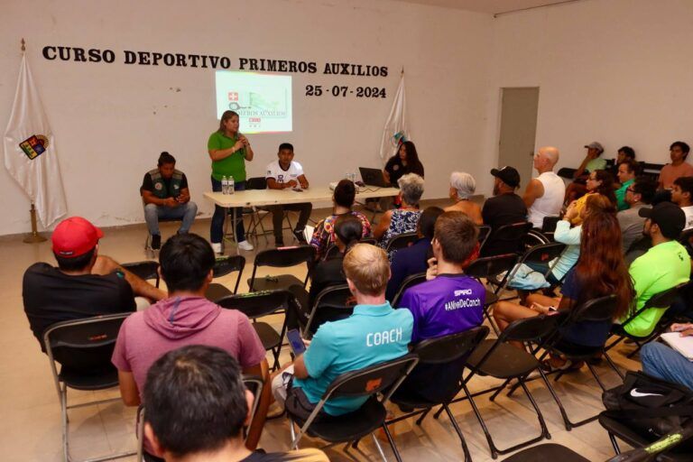 Curso deportivo de primeros auxilios en Puerto Morelos recibe una gran respuesta