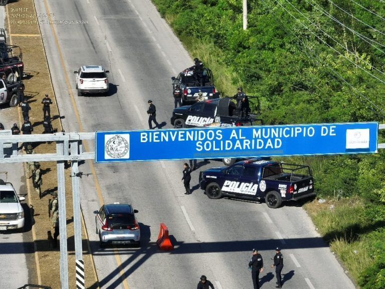 Fuerzas policiales y militares implementan “Operativo Blindaje Riviera Maya”