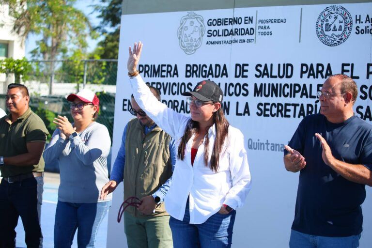 Llevan “Brigada de Salud” a trabajadores de Servicios Públicos de Solidaridad